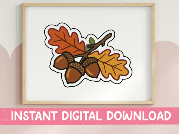 Acorns and Oak Leaves: A Perfect Graphic for T-Shirt Designs