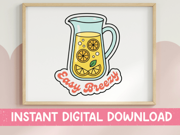 Easy Breezy Lemonade Pitcher Sticker Review