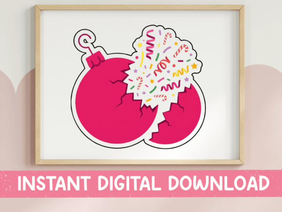 Exploding Party Ornament Graphics for T-Shirt Designs