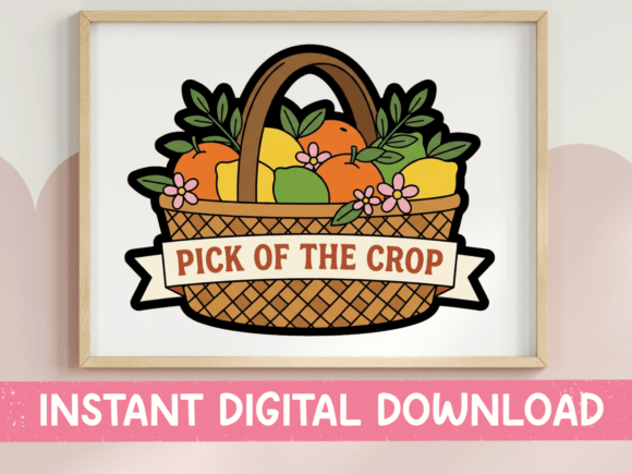 Pick of the Crop Fruit Basket Sticker