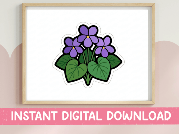 Purple Violet Flower Sticker: An Embroidery Review