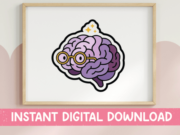 Smart Brain Graphics for T-Shirt Designs & Crafts