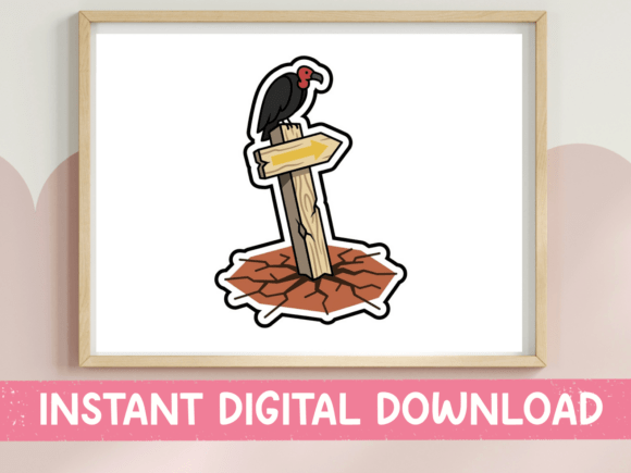 Vulture Signpost Graphics for T-Shirt Designs